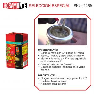 PAQUETE YERBA ROSAMONTE ESPECIAL 500 GR - Vista 3