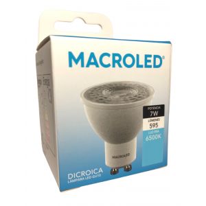 LAMPARA DICROICA LED 7W GU10 DE PVC MACROLED - Vista 5