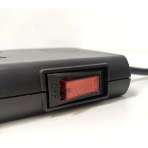 PROLONGADOR MULTIPLE 8 TOMAS + 2 USB NEGRO CON CABLE 3 MTS C/ PROTECTOR TERMICO - Vista 2