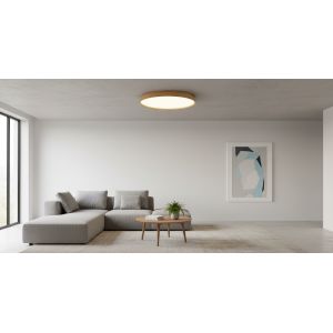 PLAFON LED ACERO YORK MADERA 45W DISEñO MODERNO - Vista 1