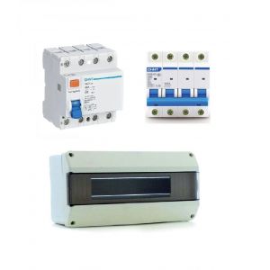 COMBO DISYUNTOR TETRAPOLAR 4X40 + TéRMICA TRIFASICO INDUSTRIAL 4X40 + TABLERO