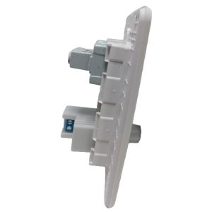 LLAVE LUZ DIMMER VARIADOR VENTILADOR Y 1 PUNTO JELUZ MITO BL/BL - Vista 1