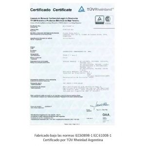 LLAVE TERMICA UNIPOLAR 1X25A 6KA CURVA C CHINT - Vista 6
