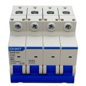 LLAVE TERMICA TETRAPOLAR 4X40A 6KA CURVA C CHINT - Vista 2