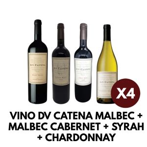 VINO DV CATENA MALBEC + MALBEC CABERNET + SYRAH  +  CHARDONNAY - Vista 1