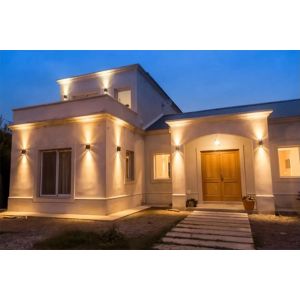 APLIQUES PARED DICRO REDONDO BIDIRECCIONAL CANDELA COLOR NEGRO IP65 - Vista 1