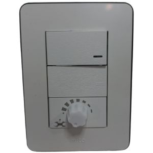 LLAVE LUZ DIMMER VARIADOR VENTILADOR Y 1 PUNTO JELUZ MITO BL/NG