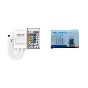 CONTROLADOR INFRARROJO RGB 72W 5 METROS C/CONTROL REMOTO MACROLED - Vista 1