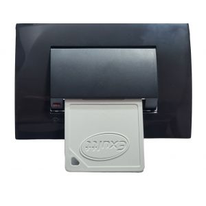 SET ARMADO INTERRUPTOR PARA TARJETA 3 MODULOS LINEA PLEIN ENIGMA NEGRO EXULTT - Vista 1