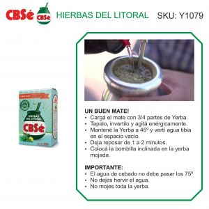 PAQUETE YERBA CBSE HIERBAS DEL LITORAL 500 GR - Vista 3