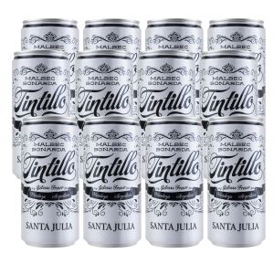 VINO SANTA JULIA TINTILLO LATA 269 CC X 12 UNIDADES
