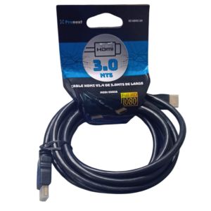 CABLE HDMI - HDMI DE 3 MTS VERSION 1.4 PRONEXT