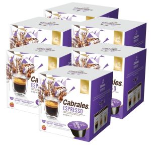 CAPSULAS DE CAFE EXPRESO CABRALES DOLCE GUSTO X 6 CAJAS