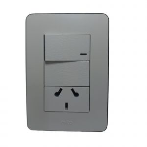 LLAVE LUZ PUNTO Y TOMA 10A ESPECIAL JELUZ MITO BL/NG