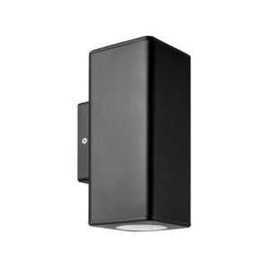 APLIQUES PARED DICRO CUADRADO BIDIRECCIONAL CANDELA COLOR NEGRO IP65