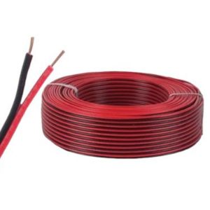 CABLE BIPOLAR BAFLE AUDIO BICOLOR ROJO Y NEGRO 1.5MM X 100 MTS EPUYEN