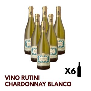 VINO RUTINI CHARDONNAY BLANCO 750 CC X 6 BOTELLAS - Vista 1