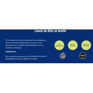 LATA DE LOMO DE ATUN EN ACEITE GOMES 170 GR X 12 UNIDADES - Vista 2