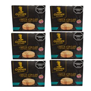 LATA DE LOMO ATUN CLARO AL NATURAL GOMES 170 GR X 6 UNIDADES