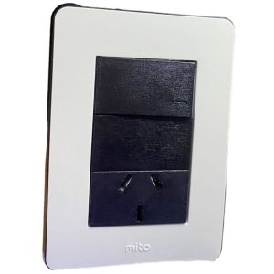 LLAVE LUZ PUNTO Y TOMA 10A JELUZ VERONA MITO NG/NG