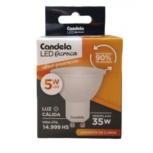 LAMPARA LED DICROICA 5W GU10 CANDELA - Vista 4