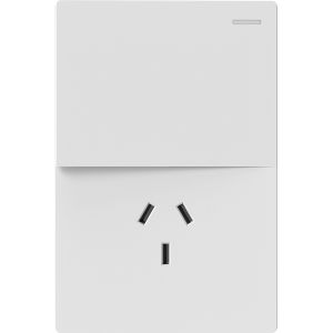 SET ARMADO 1 PUNTO Y TOMACORRIENTE MILAN BLANCO MACROLED