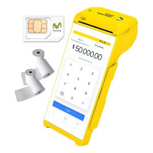 POINT SMART CHIP 4GB QR + IMPRESORA POSNET COLOR AMARILLO