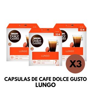 CAPSULAS DE CAFE DOLCE GUSTO LUNGO X 3 CAJAS - Vista 1
