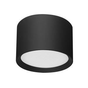 APLIQUE LED DE TECHO PRISMA ALUMINIO NEGRO 12W