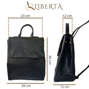 MOCHILA ECO CUERO MODERNA URBANA PAULA LIBERTA - Vista 1