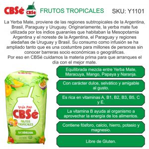YERBA CBSE FRUTOS TROPICALES 500 GR X 12 UNIDADES - Vista 2