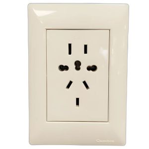 SET ARMADO TOMA CORRIENTE MULTIPLE UNIVERSAL 10A CAMBRE SIGLO XXII BLANCO - Vista 1