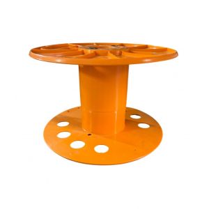 CARRETEL BOBINA PLáSTICO 18.3X28 CM NARANJA