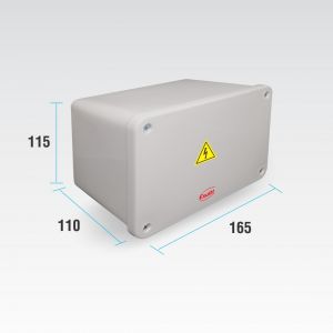 CAJA DE PASO ESTANCA IP65 EXTERIOR 165 X 115 X 110 MM - Vista 3