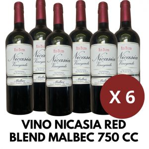 VINO NICASIA RED BLEND MALBEC 750 CC X 6 - Vista 1