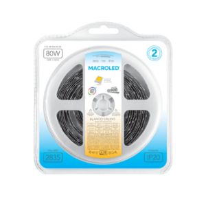 CINTA LED 80W 12V 2835 IP 20 X 5 MTS MACROLED