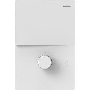 SET ARMADO TECLA Y DIMMER LED MILAN BLANCO MACROLED (1 PUNTO Y DIMMER) 10A C/ BASTIDOR METALICO