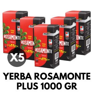 YERBA ROSAMONTE PLUS 1000 GR X 5 UNIDADES - Vista 1