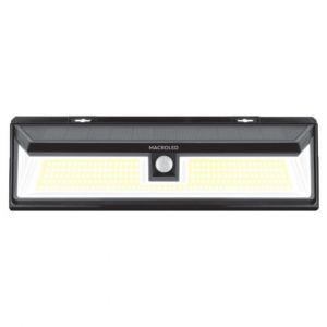ARTEFACTO SOLAR DE PARED 10W CON SENSOR DE MOVIMIENTO 2 FUNCIONES IP65 MACROLED - Vista 4
