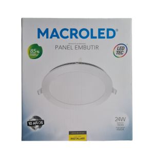 PANEL LED EMBUTIR REDONDO 24W MACROLED - Vista 5
