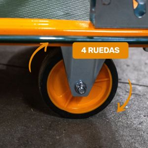 CARRETILLA DE PLATAFORMA PLEGABLE - CAPACIDAD: 300KGS JADEVER - Vista 5