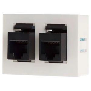 MODULO TOMA DE COMPUTADORA DOBLE RJ45 - CAT 5 CAMBRE