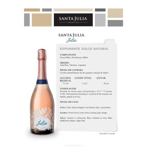 VINO SANTA JULIA ESPUMANTE DULCE NATURAL 750 CC - Vista 1