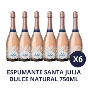 ESPUMANTE SANTA JULIA DULCE NATURAL 750ML CAJA X 6 - Vista 1