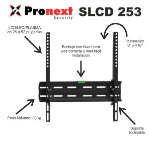 SOPORTE LCD SLCD253 DE 26" A 52" FIJO INCLINABLE PRONEXT - Vista 1