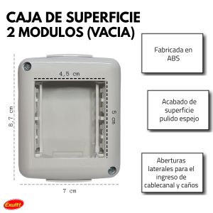 CAJA DE SUPERFICIE 2 MODULOS (VACIA) URBANA EXULTT - Vista 3