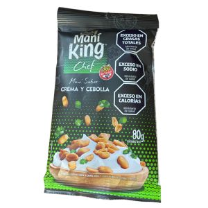 MANI KING CHEFF CREMA Y CEBOLLA 80 GRS X 30 UNIDADES - Vista 2