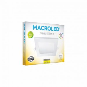 PANEL LED  EMBUTIR CUADRADO 12W MACROLED - Vista 1