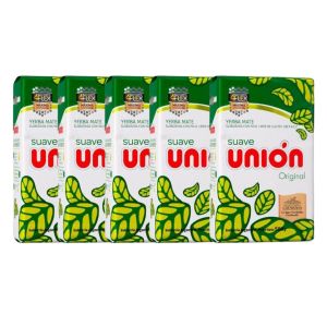 PAQUETE YERBA UNION 4 FLEX 500 GR X 5 UNIDADES