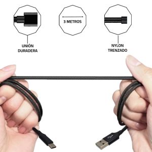 CABLE USB A USB C DE 3 MTS DE LARGO - Vista 2